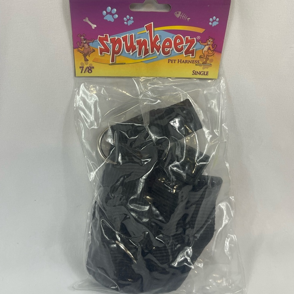 Brand New 7/8” dog harness- black